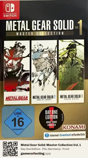 Metal Gear Solid: Master Collection Vol. 1 Nintendo Switch, Germany box front