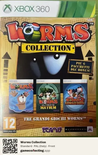 Worms Collection Xbox 360, Italy box front