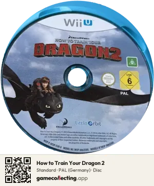 How to Train Your Dragon 2 Nintendo Wii U, PAL disc