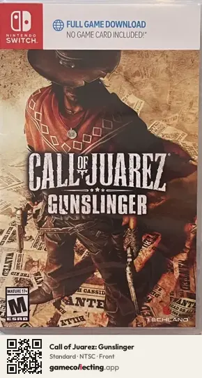 Call of Juarez: Gunslinger Nintendo Switch, NTSC box front