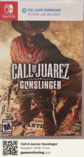 Call of Juarez: Gunslinger Nintendo Switch, NTSC box front