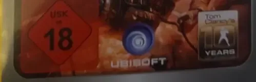 Tom Clancy's Rainbow Six: Vegas 2, the USK square on its front