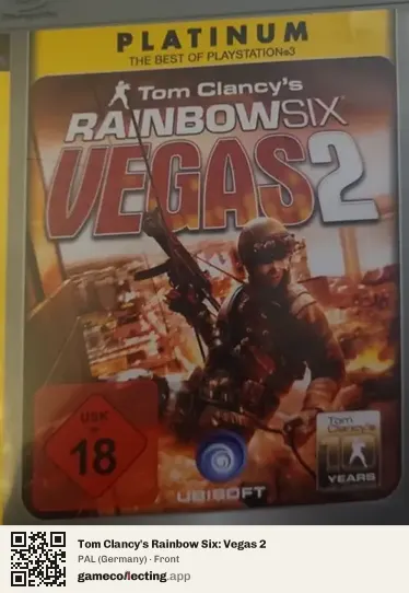 Tom Clancy's Rainbow Six: Vegas 2 PlayStation 3, Germany box front