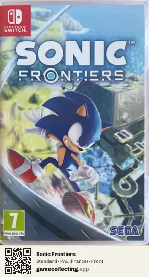 Sonic Frontiers Nintendo Switch, France box front
