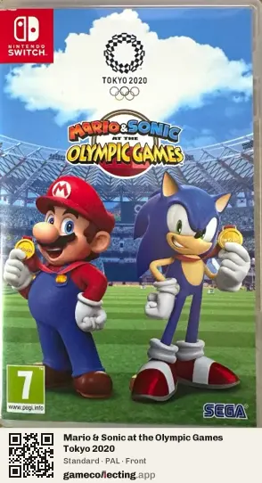 Mario & Sonic at the Olympic Games Tokyo 2020 Nintendo Switch, PAL box front