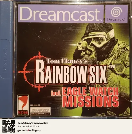 Tom Clancy's Rainbow Six Sega Dreamcast, PAL box front