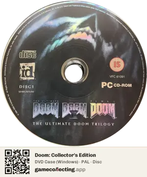 Doom: Collector's Edition Computer, PAL disc