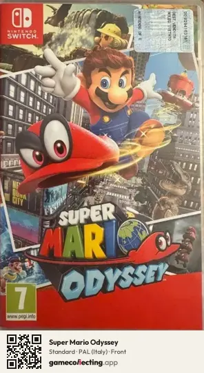 Super Mario Odyssey Nintendo Switch, Italy box front