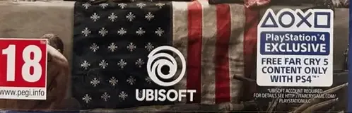 Far Cry 5, the USK square on its front