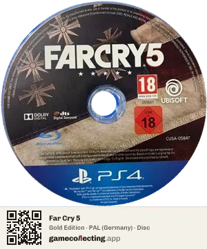 Far Cry 5 PlayStation 4, PAL disc