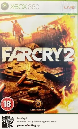 Far Cry 2 Xbox 360, United Kingdom box front