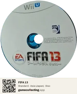 FIFA 13 Nintendo Wii U, Asia disc