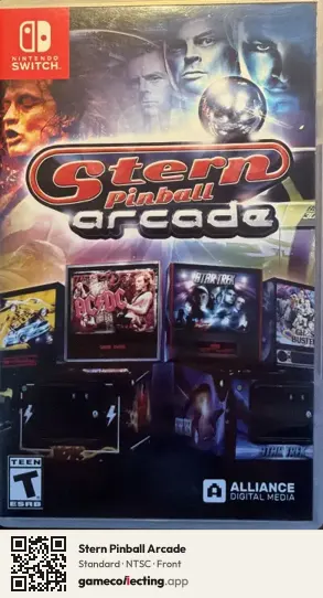 Stern Pinball Arcade Nintendo Switch, NTSC box front