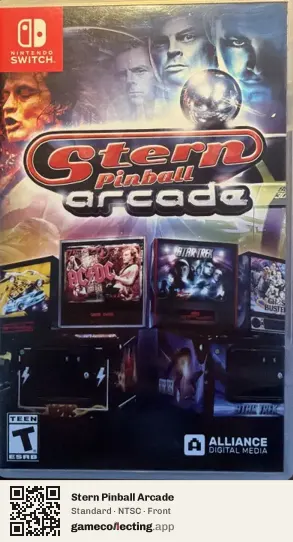 Stern Pinball Arcade Nintendo Switch, NTSC box front