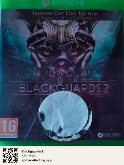 Blackguards 2 Xbox One, PAL box front