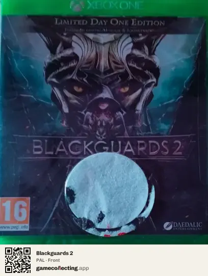 Blackguards 2 Xbox One, PAL box front