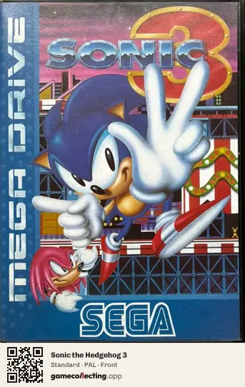 Sonic the Hedgehog 3 Sega Mega Drive / Genesis, PAL box front