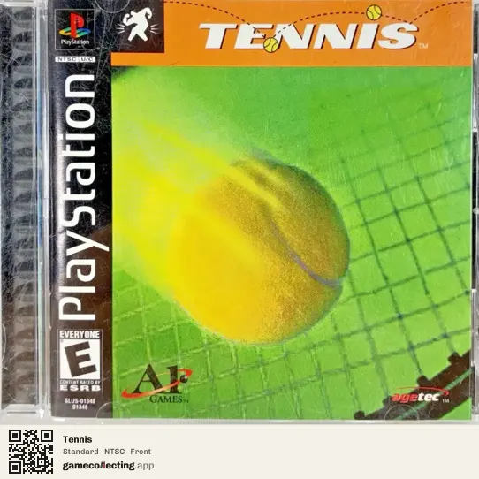 Tennis PlayStation, NTSC box front