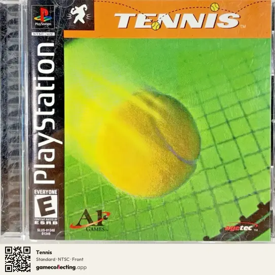 Tennis PlayStation, NTSC box front