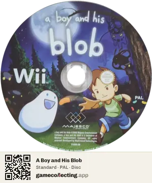 A Boy and His Blob Nintendo Wii, PAL disc