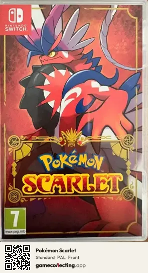 Pokémon Scarlet Nintendo Switch, PAL box front