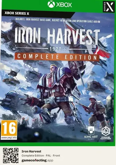 Iron Harvest Xbox Series X, PAL box front