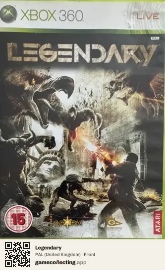 Legendary Xbox 360, United Kingdom box front