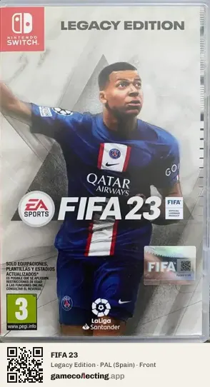 FIFA 23 Nintendo Switch, Spain box front