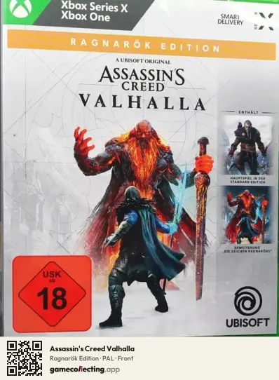 Assassin's Creed Valhalla Xbox Series X, PAL box front