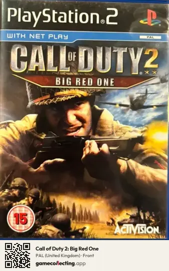 Call of Duty 2: Big Red One PlayStation 2, United Kingdom box front