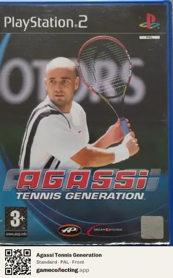Agassi Tennis Generation PlayStation 2, PAL box front