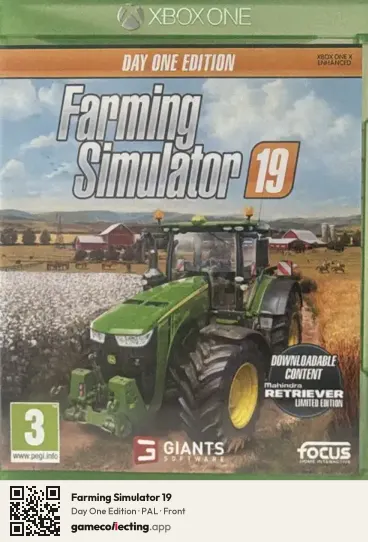 Farming Simulator 19 Xbox One, PAL box front