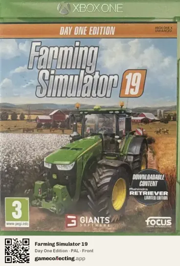Farming Simulator 19 Xbox One, PAL box front