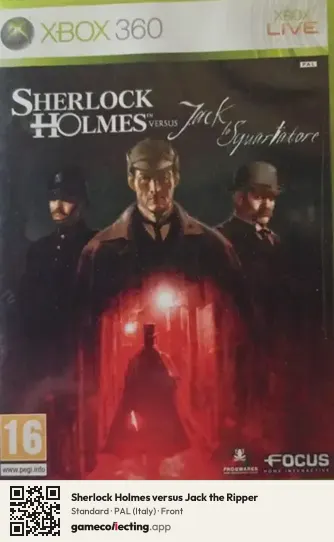 Sherlock Holmes versus Jack the Ripper Xbox 360, Italy box front