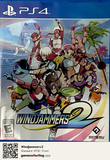 Windjammers 2 PlayStation 4, NTSC box front