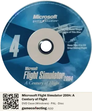 Microsoft Flight Simulator 2004: A Century of Flight Computer, PAL disc
