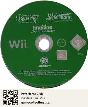 Petz Horse Club Nintendo Wii, PAL disc