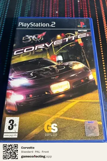 Corvette PlayStation 2, PAL box front