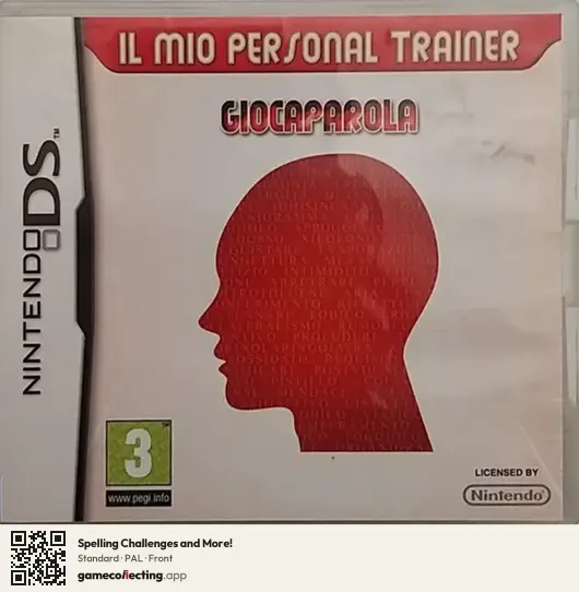 Spelling Challenges and More! Nintendo DS, PAL box front