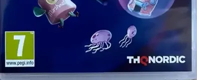 SpongeBob SquarePants: The Cosmic Shake, the PEGI square on its front