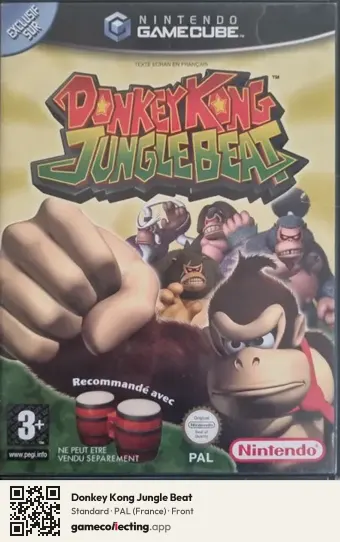 Donkey Kong Jungle Beat Nintendo GameCube, France box front