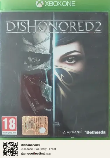 Dishonored 2 Xbox One, Italy box front