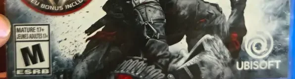 Assassin's Creed III Remastered, the ESRB box on its front