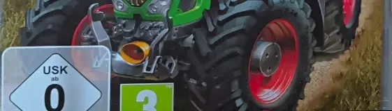 Farming Simulator 17, the USK square on its front