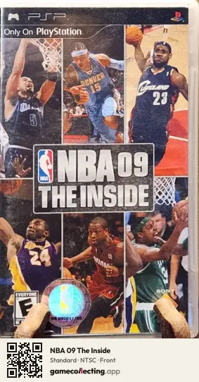 NBA 09 The Inside PlayStation Portable, NTSC box front