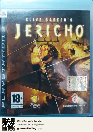 Clive Barker's Jericho PlayStation 3, Italy box front