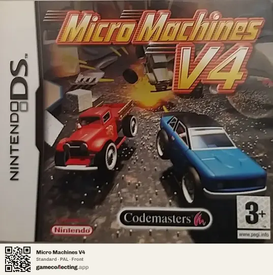 Micro Machines V4 Nintendo DS, PAL box front