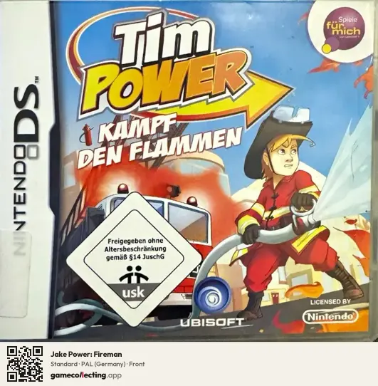 Jake Power: Fireman Nintendo DS, Germany box front