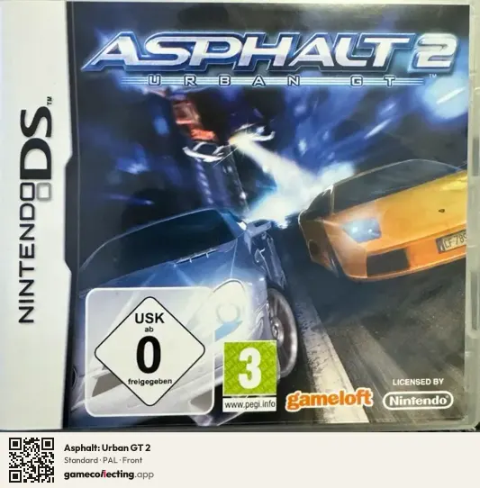 Asphalt: Urban GT 2 Nintendo DS, PAL box front