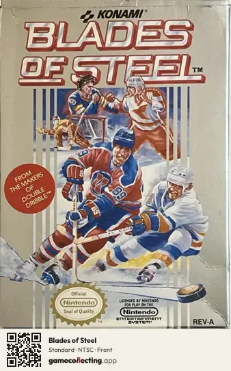 Blades of Steel Nintendo Entertainment System, NTSC box front